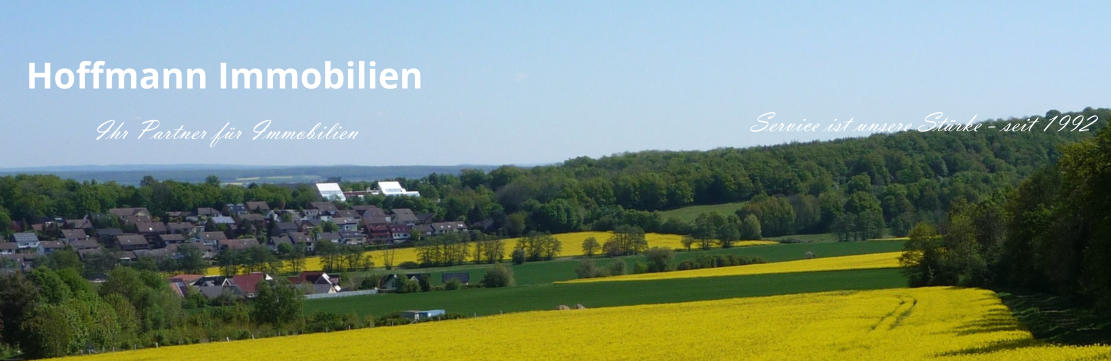 Hoffmann Immobilien Ihr Partner für Immobilien Service ist unsere Stärke - seit 1992