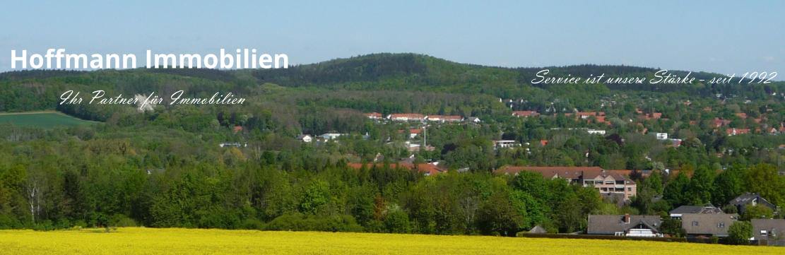 Hoffmann Immobilien Ihr Partner für Immobilien Service ist unsere Stärke - seit 1992