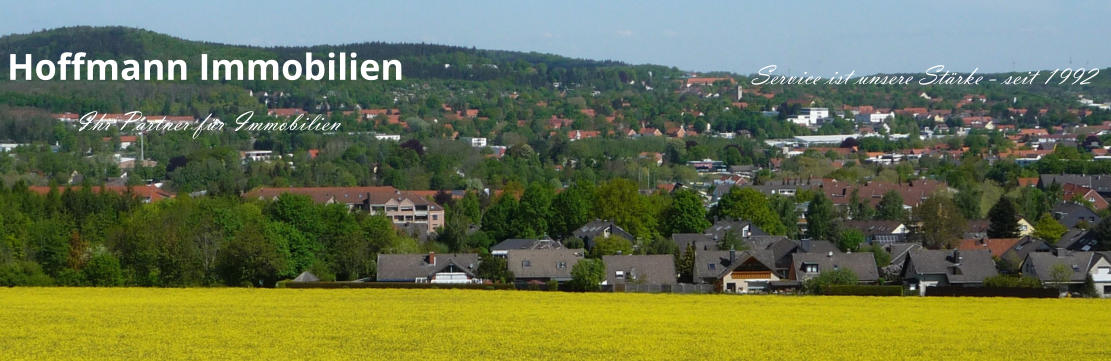 Hoffmann Immobilien Ihr Partner für Immobilien Service ist unsere Stärke - seit 1992