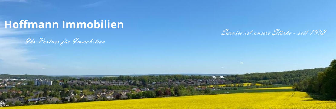 Hoffmann Immobilien Ihr Partner für Immobilien Service ist unsere Stärke - seit 1992